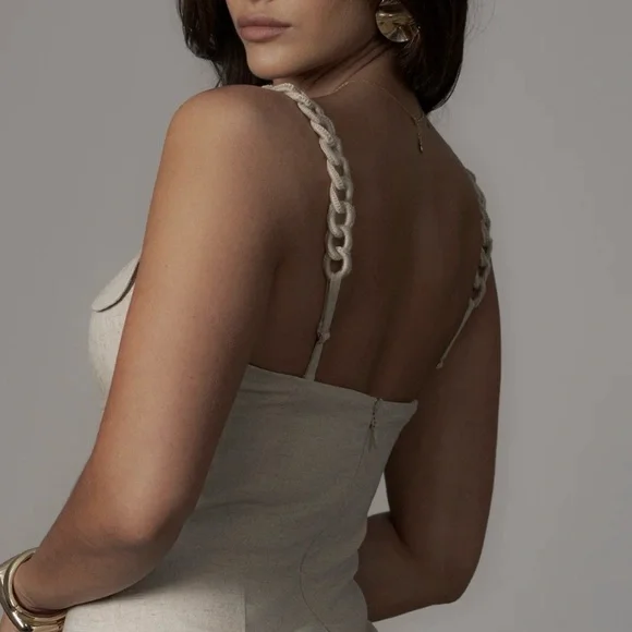 JLUXLABEL Cream Midi Dress - Picture 5 of 5